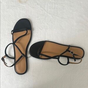 Madewell Size 12 Black Strappy Sandals